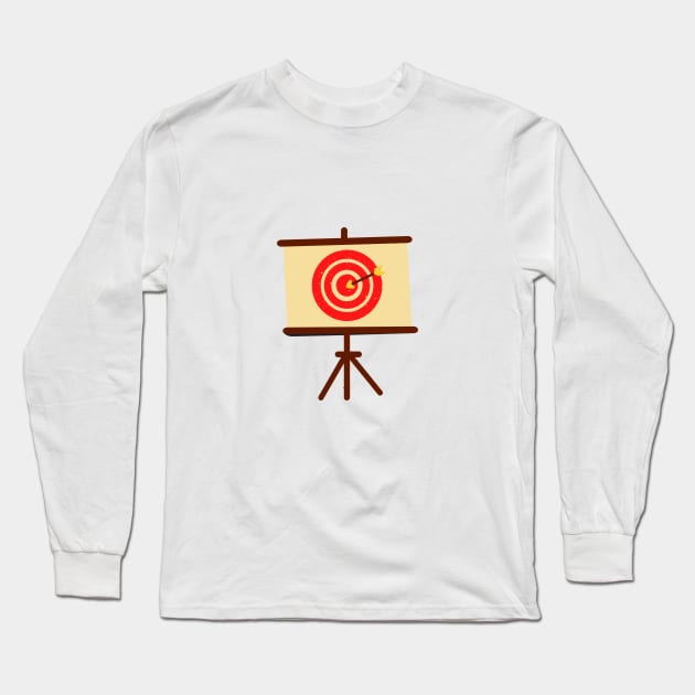 red canvas target design Long Sleeve T-Shirt by Artistic_st